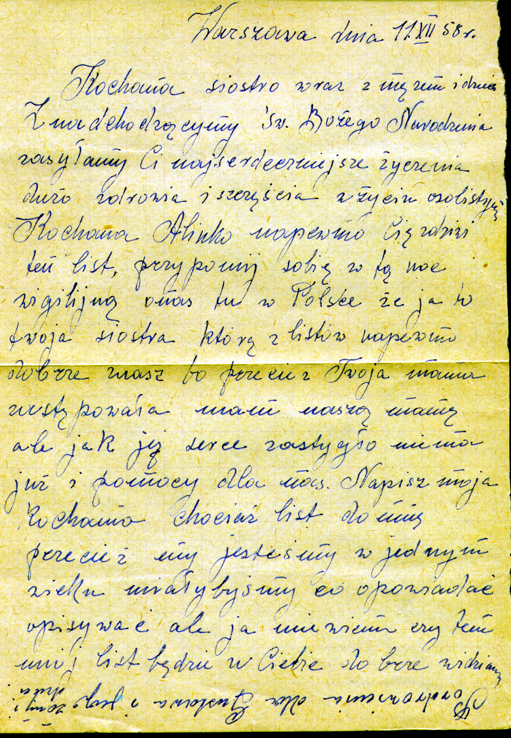 Maria Karaszewska - Letter from Poland _front_ 1958.jpg