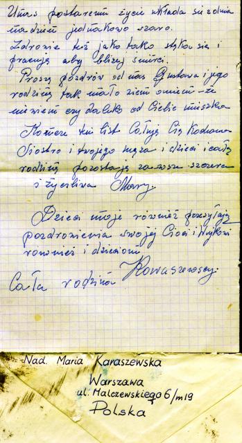 Maria Karaszewska - Letter from Poland _back_ 1963.jpg