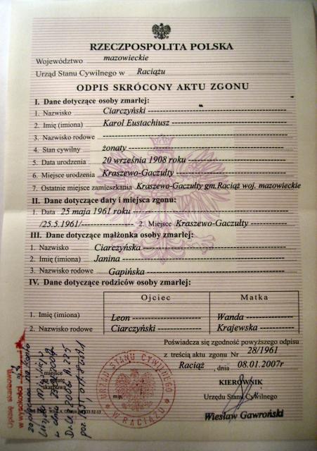 Karol Eustachiusz Ciarczynski - Death Certificate.jpg
